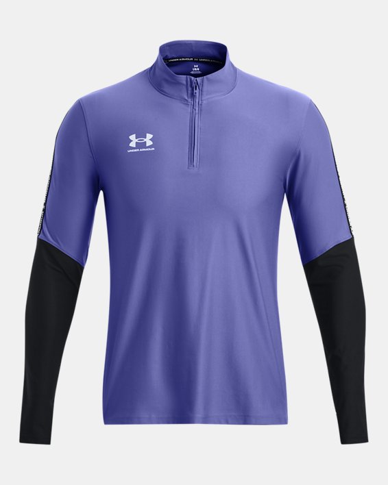 Men's UA Challenger Pro ¼ Zip, Purple, pdpMainDesktop image number 2